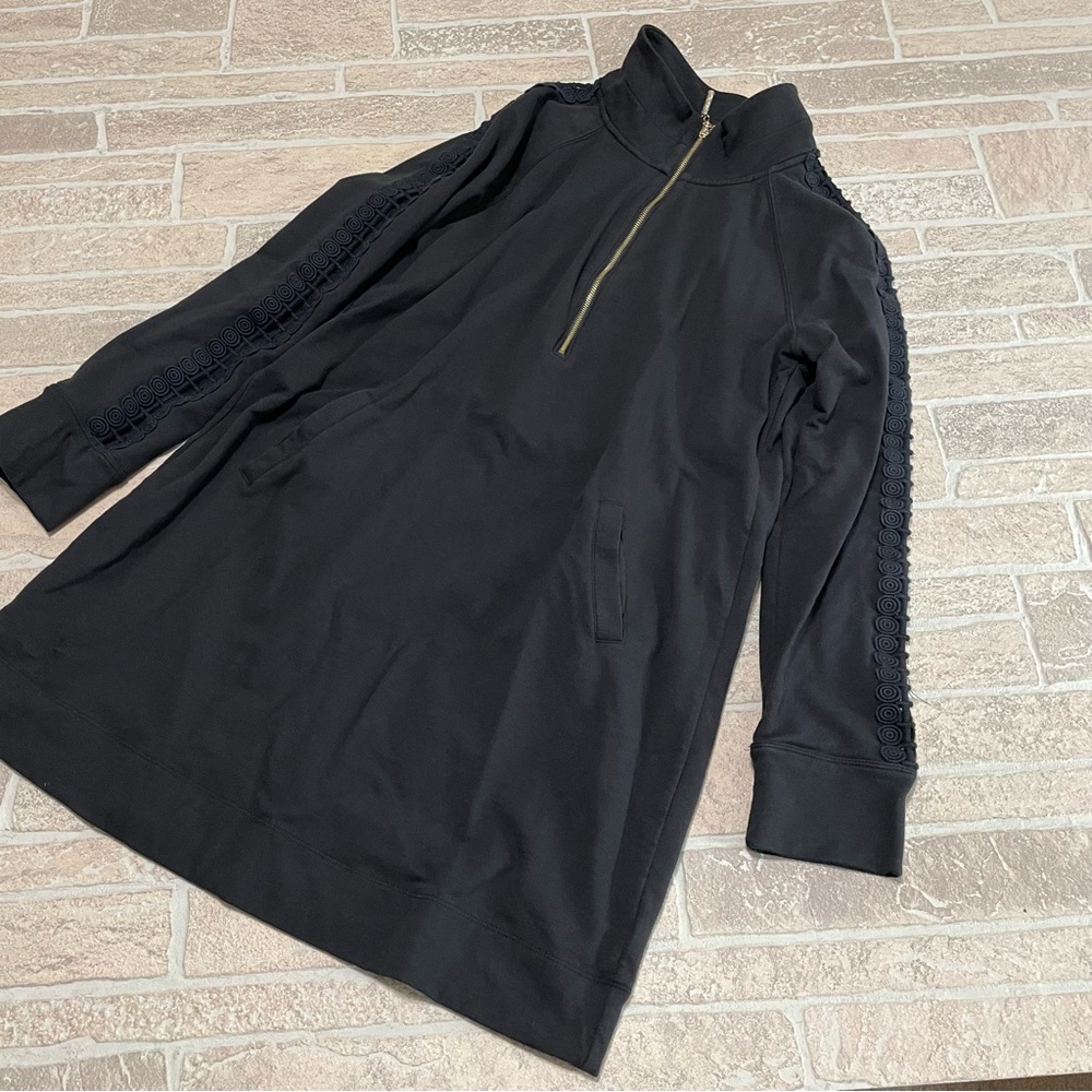 Lilly Pulitzer black long sleeve dress with pockets large